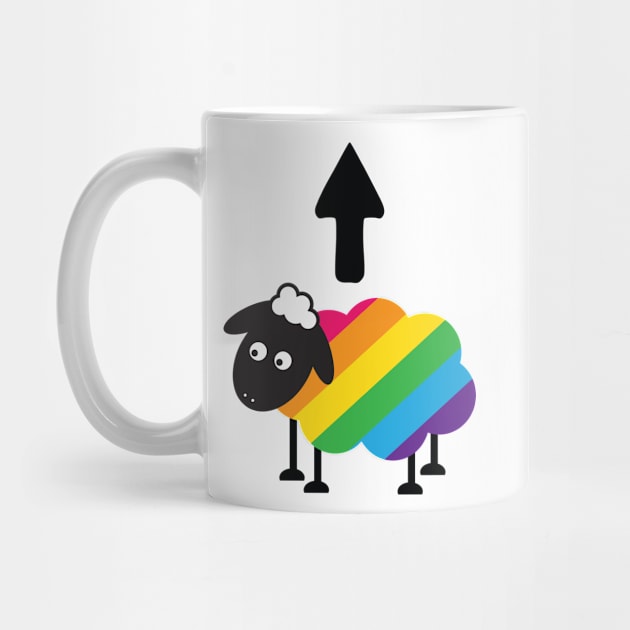 Gay Lesbian LGBT Rainbow Pride Sheep Of The Family by ProudToBeHomo